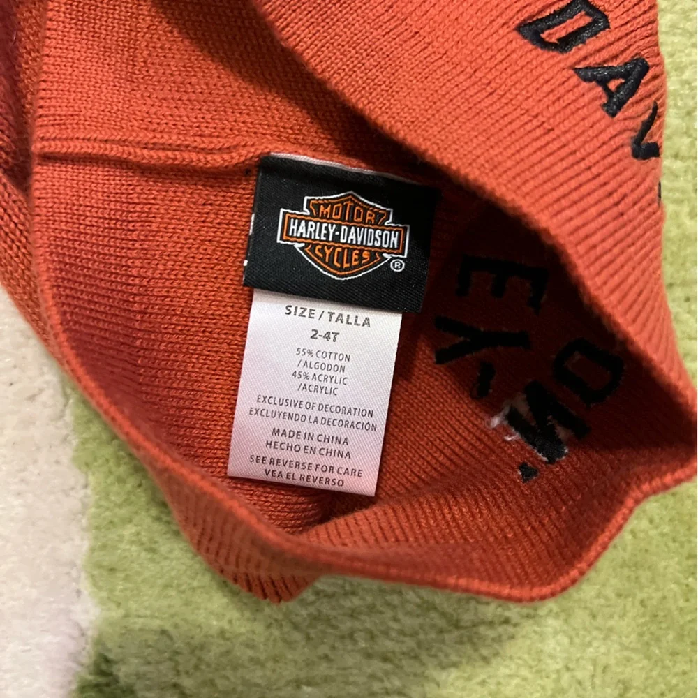 Harley-Davidson Rust Knit Cap NWOT 2T-4T